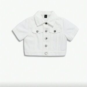 SHEIN White Kids Jean Jacket